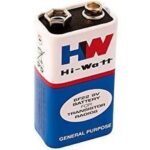 Compatible with HW Hi-Watt 6F22 9V Battery