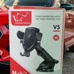 Car Mount Adjustable Universal Car Phone Holder Long Arm, Dashboard Windshield for Smartphones - Black