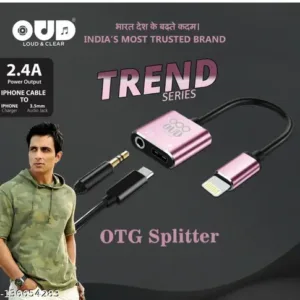 OUD 851 IPHONE EARPHONES+ CHARGING CONNECTOR (Iphone OTG)