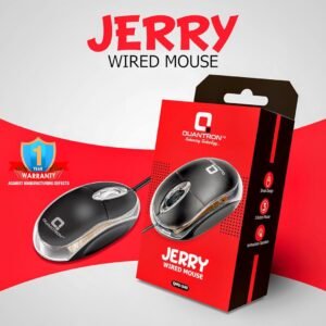Quantron QUANTRON Jerry QMU-540 USB Wired Mouse, 1000DPI, LED Tracking, Scrolling Wheel, Plug and Play