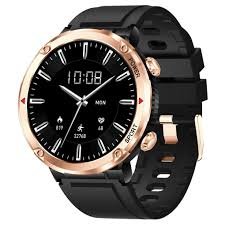 Fire-Boltt Sphere 40.6mm (1.6) Sporty Rugged Smartwatch Metal Body Shock Proof, 600 mAh Smartwatch  (Gold Black Strap, Free Size)