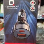 Quantron 38 Watt QCH-451 QC + PD Car Charger with Type C to Type C Cable Free, Car Mobile Charger Quick Charge Compatible with All Smartphones Tablets Smart Watches