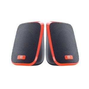 Boom Boom QWS-1220 Wired 2.0 USB Mini Speaker, 5W x 2 Drivers, AUX Connectivity, Driver 52mm